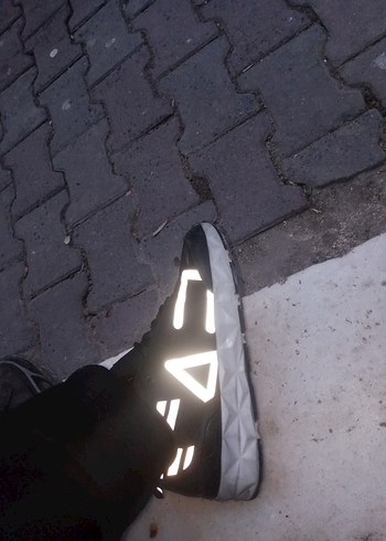 Erkek Gri Şeffaf Biker Stil Spor Ayakkabı EA7 ithal dir - Görsel 2