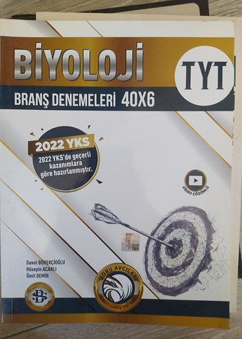 bilgisarmal TYT Biyoloji Branş Denemeleri 40x6