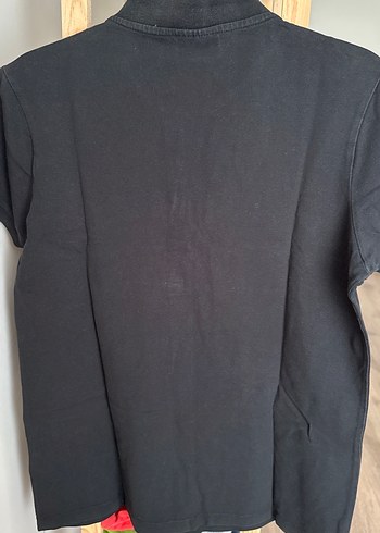 xl Beden siyah Renk Siyah Kısa Kollu Kız Polo Tişört