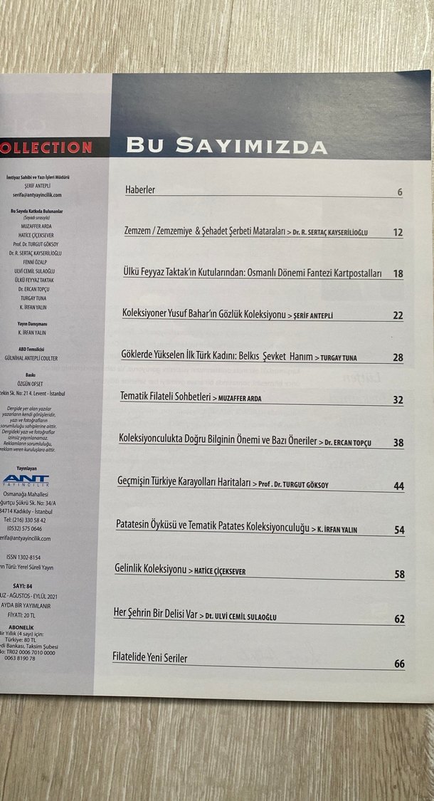 Collection Tarih Dergisi - Geçmişin Değerleri 2021 - Görsel 2