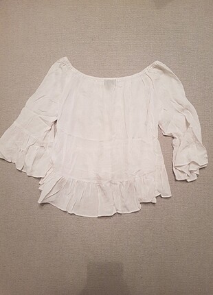 xs Beden beyaz Renk Topshop bluz