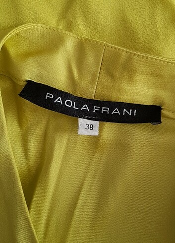 m Beden sarı Renk Paola Frani Elbise
