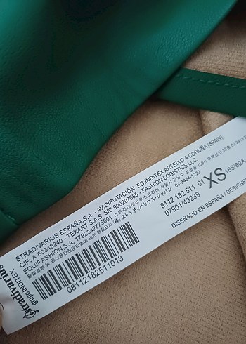xs Beden turkuaz Renk Stradivarius Suni Deri Crop Top