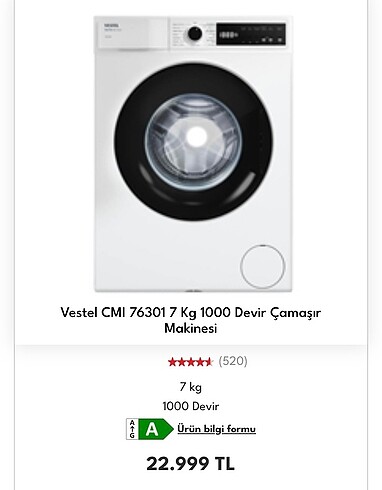 Vestel Çamaşır makinesi