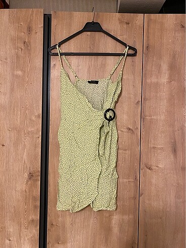 Yeşil mini elbise