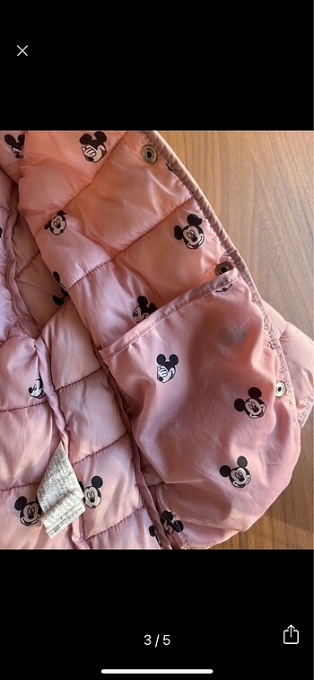 18-24 Ay Beden Zara mont kapitone Mickey