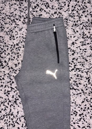 Erkek Gri Puma Fermuarlı Sweatpants - Görsel 2