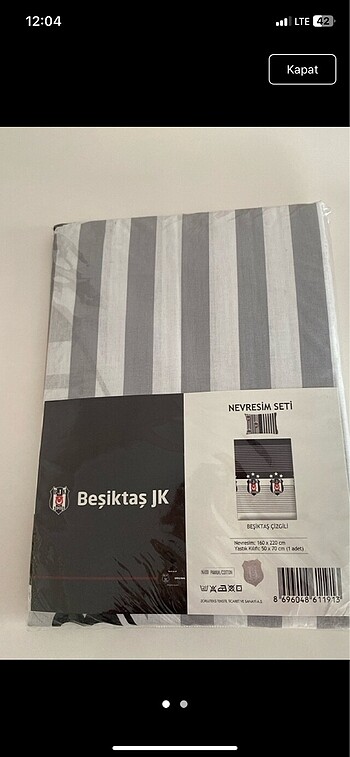 Beşiktaş lisanslı nevresim
