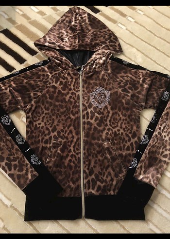Juicy Couture leoparlı hoodie muadili
