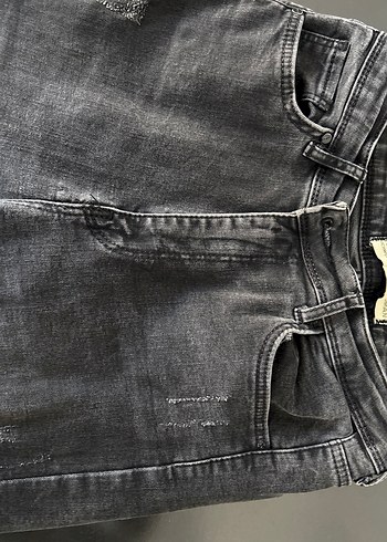 36 Beden Gri Kadın Midi Boy Regular Fit Kot Pantolon