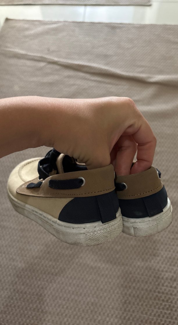 Bej Süet Bağcıklı Kadın Sneaker - Görsel 3