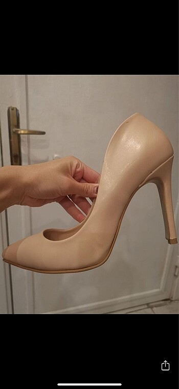Stiletto Ten Nude Topuklu Ayakkabı 40 numara