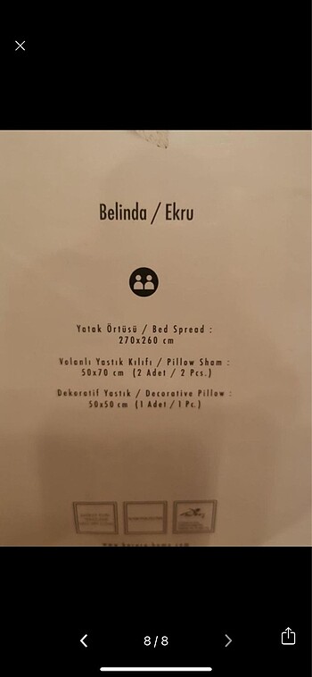 Karaca Home Belinda Pudra Renk Çift Kişilik Yatak Örtüsü - Görsel 7