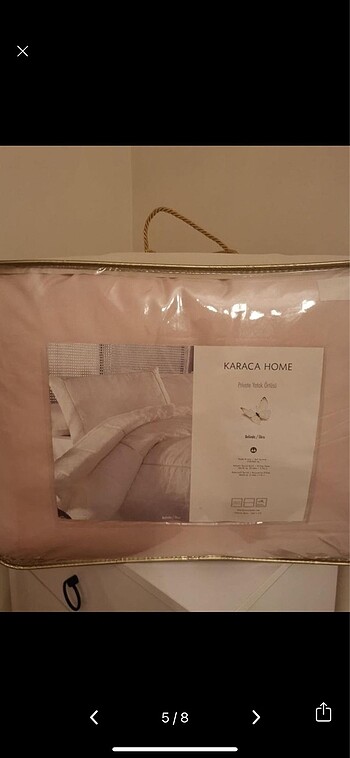 Karaca Home Belinda Pudra Renk Çift Kişilik Yatak Örtüsü - Görsel 3