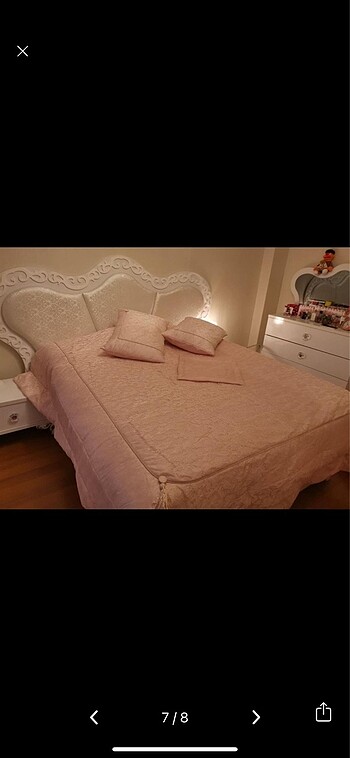 Karaca Home Belinda Pudra Renk Çift Kişilik Yatak Örtüsü - Görsel 5