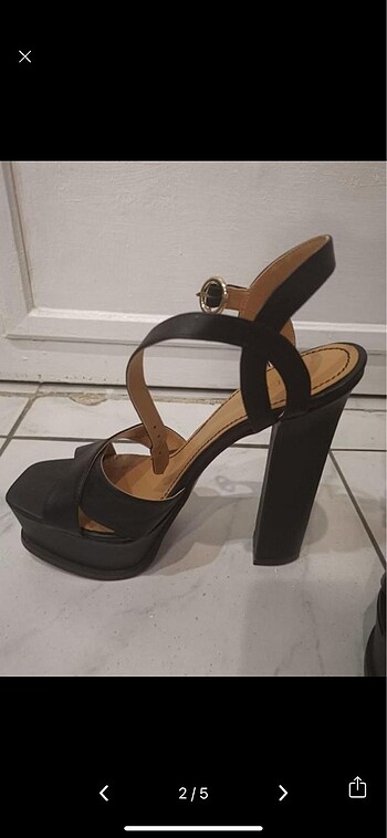 40 Beden siyah Renk Nine West Yüksek Topuklu Sandalet
