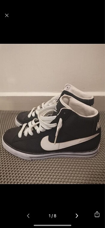 43 Beden lacivert Renk Siyah Orjinal Nike Blazer Modeli 43 numara