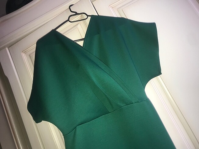 Diğer Ayrobin kumaş yeşil elbise