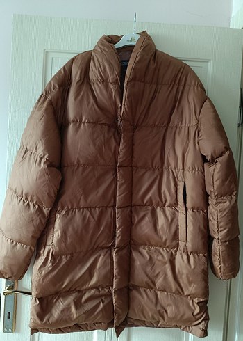 Kahverengi Kadın Midi Kışlık Mont geniş kalıp xl bile olur - Görsel 2