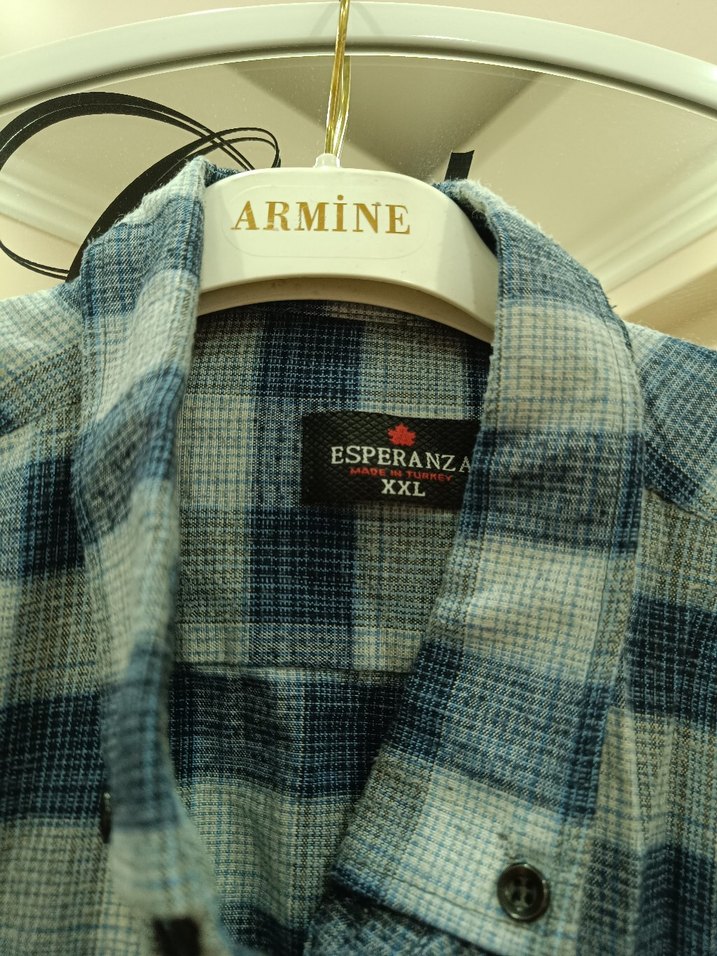 Gri Kareli Erkek Gömlek - Görsel 2