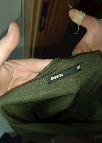 Uzun Kollu Yeşil Midi Elbise - Görsel 3