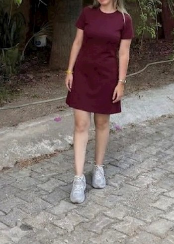 Happiness Bordo Jile Elbise