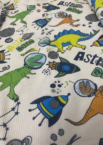 Gri Baskılı Erkek Çocuk Pijama Takımı - Görsel 4