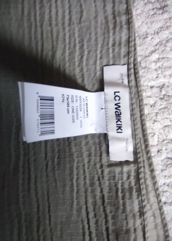 Bohem Gri Keten Kadın Şal Eşarp - Görsel 3