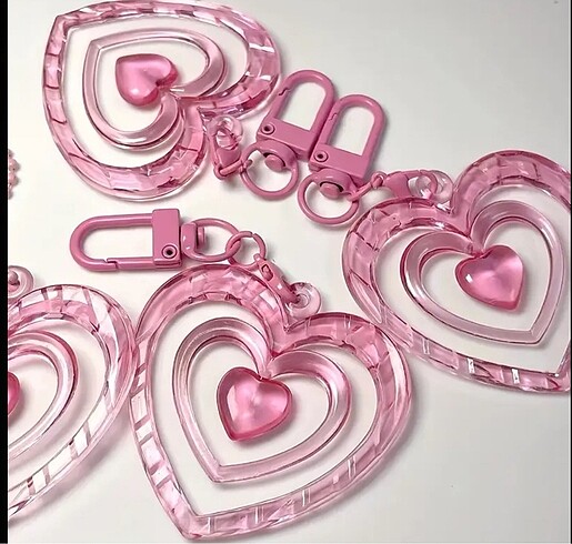 pembe charm anahtarlık