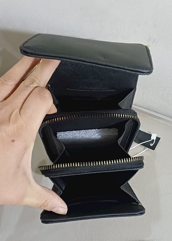 Zincir Detaylı Siyah Deri Kadın Çapraz Çanta - Görsel 4