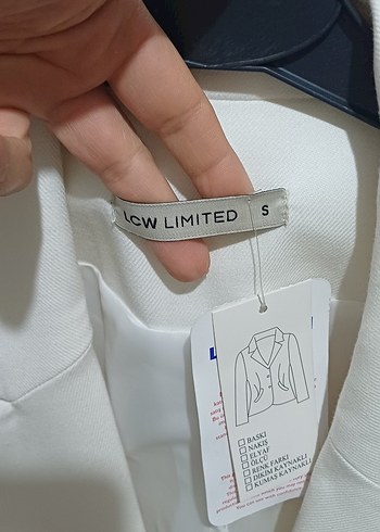 Beyaz Düğmeli Kadın Blazer Ceket - Görsel 7