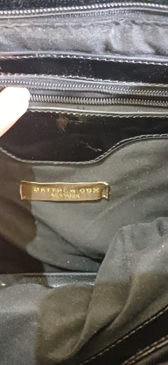 Kilitli Siyah Deri Kadın Çanta - Görsel 5