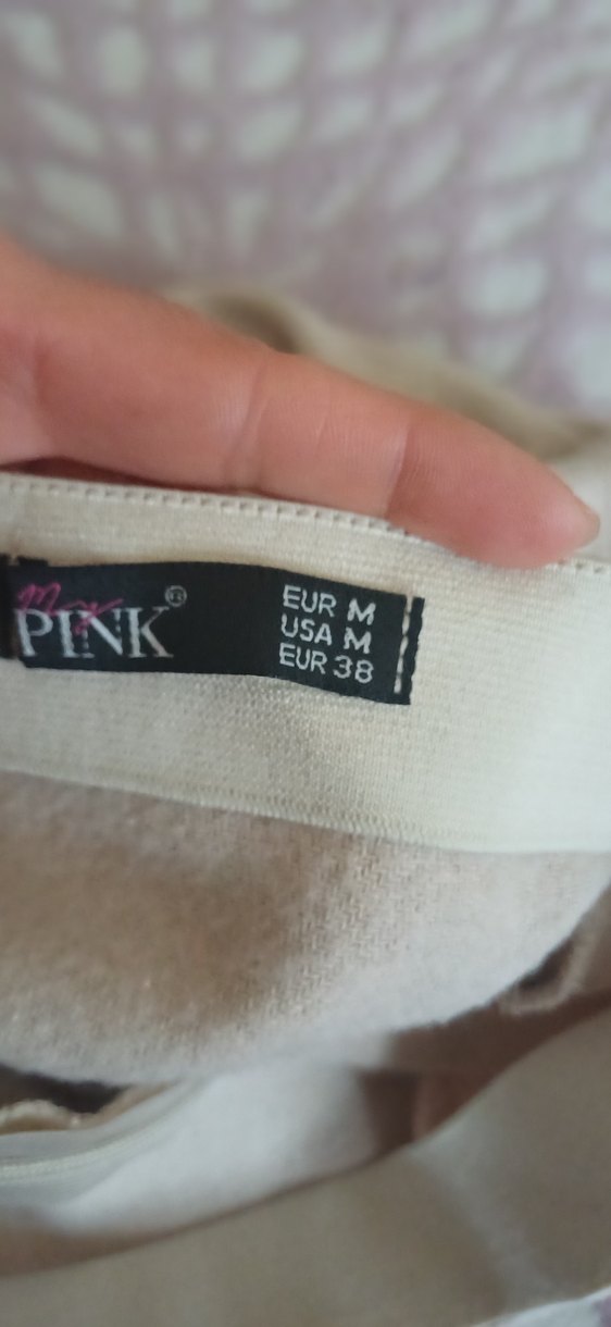 Bej Mini Etek - Görsel 3