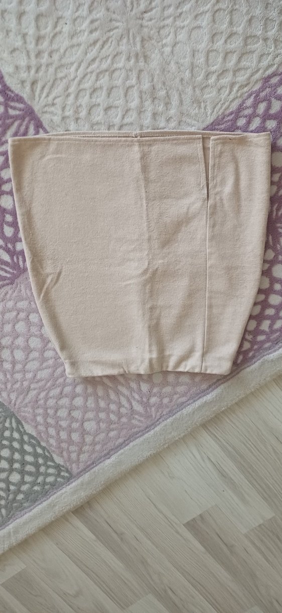 Bej Mini Etek - Görsel 2