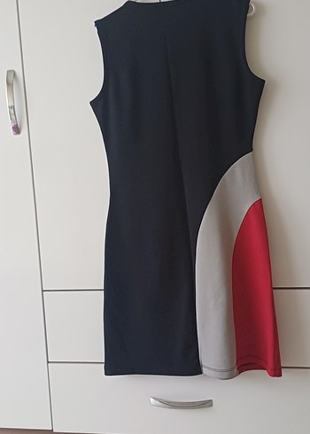 Düğmeli Çok Renkli Midi Kadın Elbise - Görsel 3