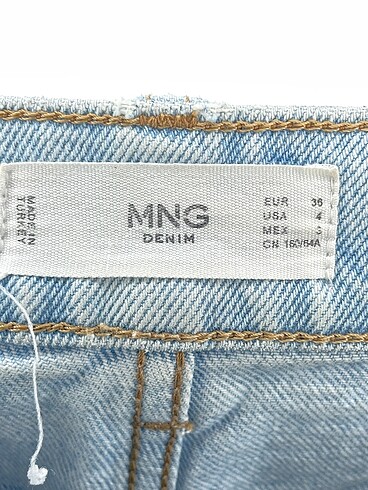 36 Beden mavi Renk Mango Jean / Kot %70 İndirimli.