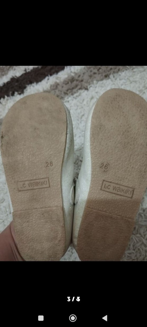 Kız Çocuk Beyaz Fiyonk Detaylı Babet Ayakkabı - Görsel 3