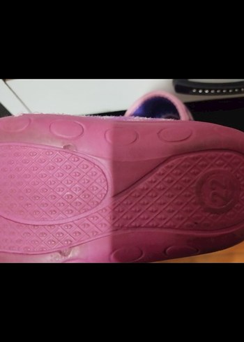 Nakışlı Mor Kız Çocuk pantuf - Görsel 3