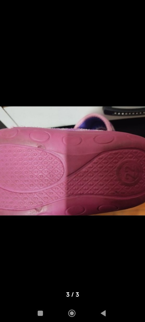 Nakışlı Mor Kız Çocuk pantuf - Görsel 3