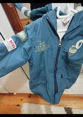 Erkek Çocuk Mavi Fermuarlı mont - Görsel 2