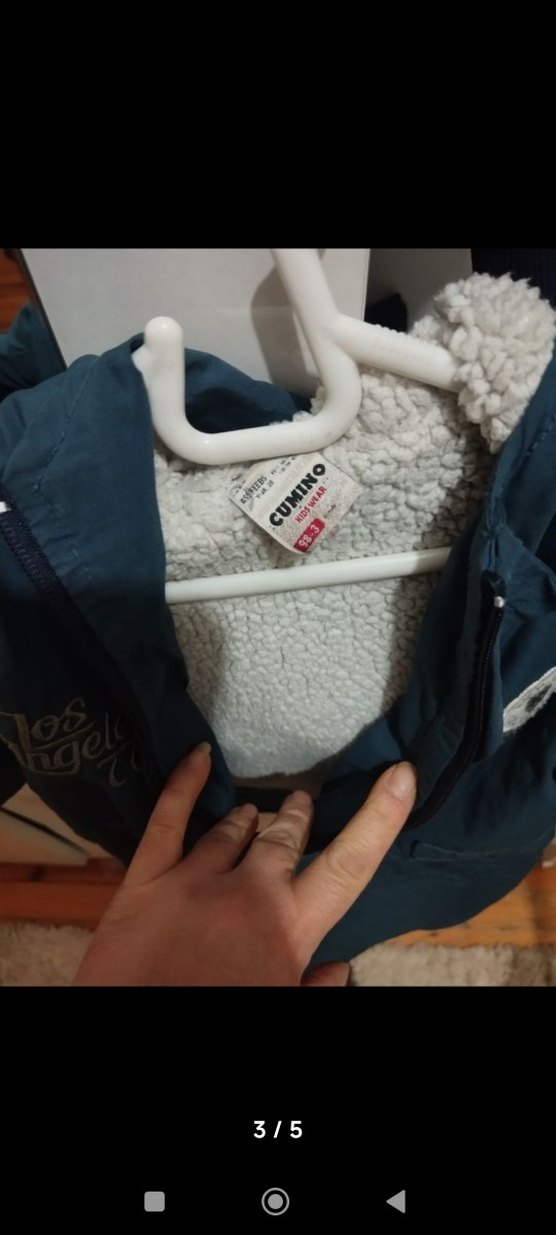 Erkek Çocuk Mavi Fermuarlı mont - Görsel 3