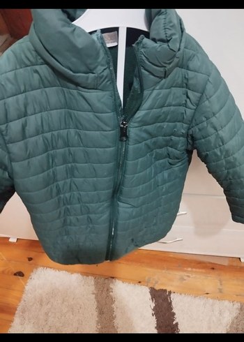 Erkek Çocuk Yeşil Fermuarlı Mont - Görsel 2