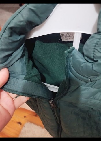 Erkek Çocuk Yeşil Fermuarlı Mont - Görsel 3