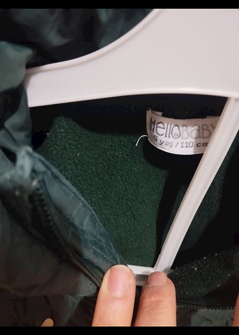 Erkek Çocuk Yeşil Fermuarlı Mont - Görsel 5