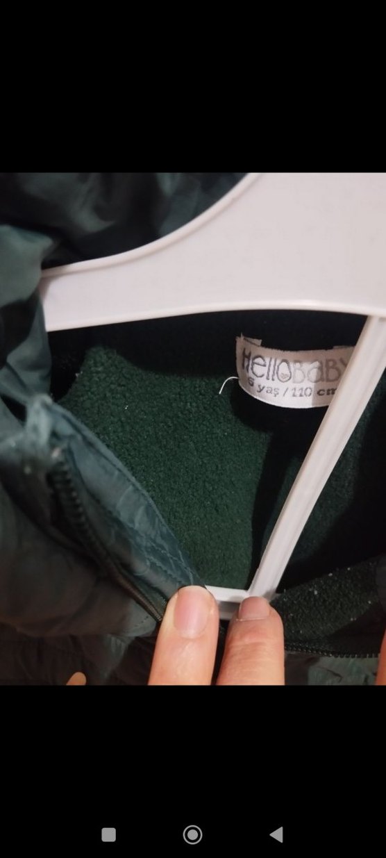 Erkek Çocuk Yeşil Fermuarlı Mont - Görsel 5