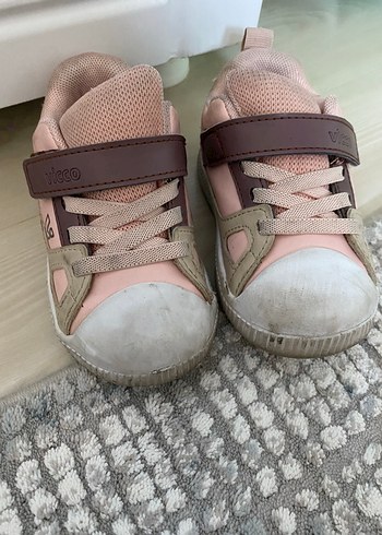 Vicco Kız Çocuk Pembe Cırtlı Spor Ayakkabı