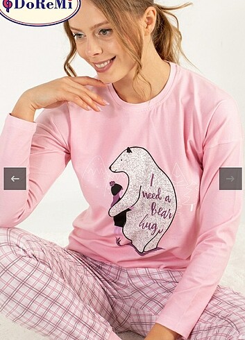 xxl Beden DoReMi bayan pijama 