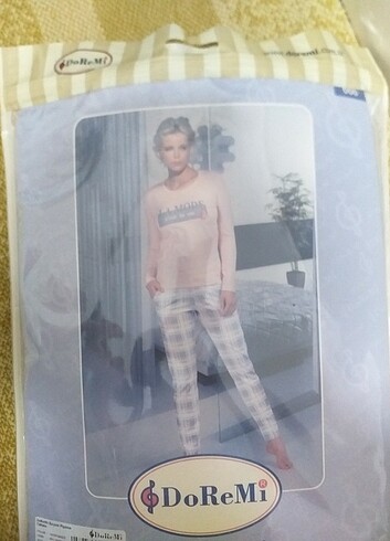 xl Beden pembe Renk DoReMi bayan pijama