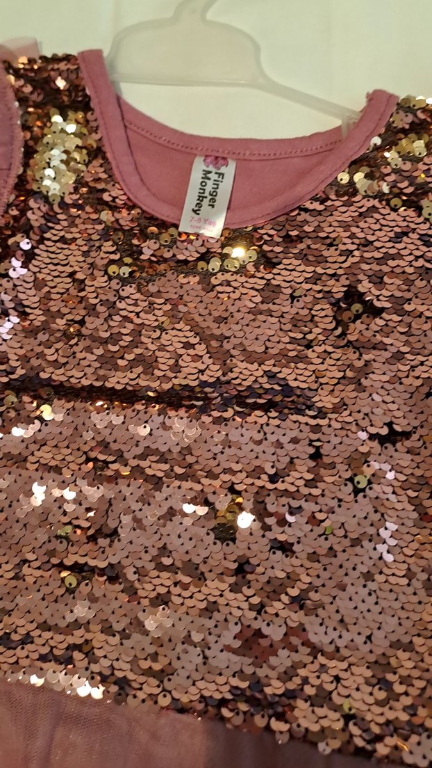 Pembe Kolsuz Fırfırlı Kız Elbisesi - Görsel 3