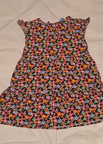 Çiçek Desenli Renkli kız Çocuk elbise - Görsel 2